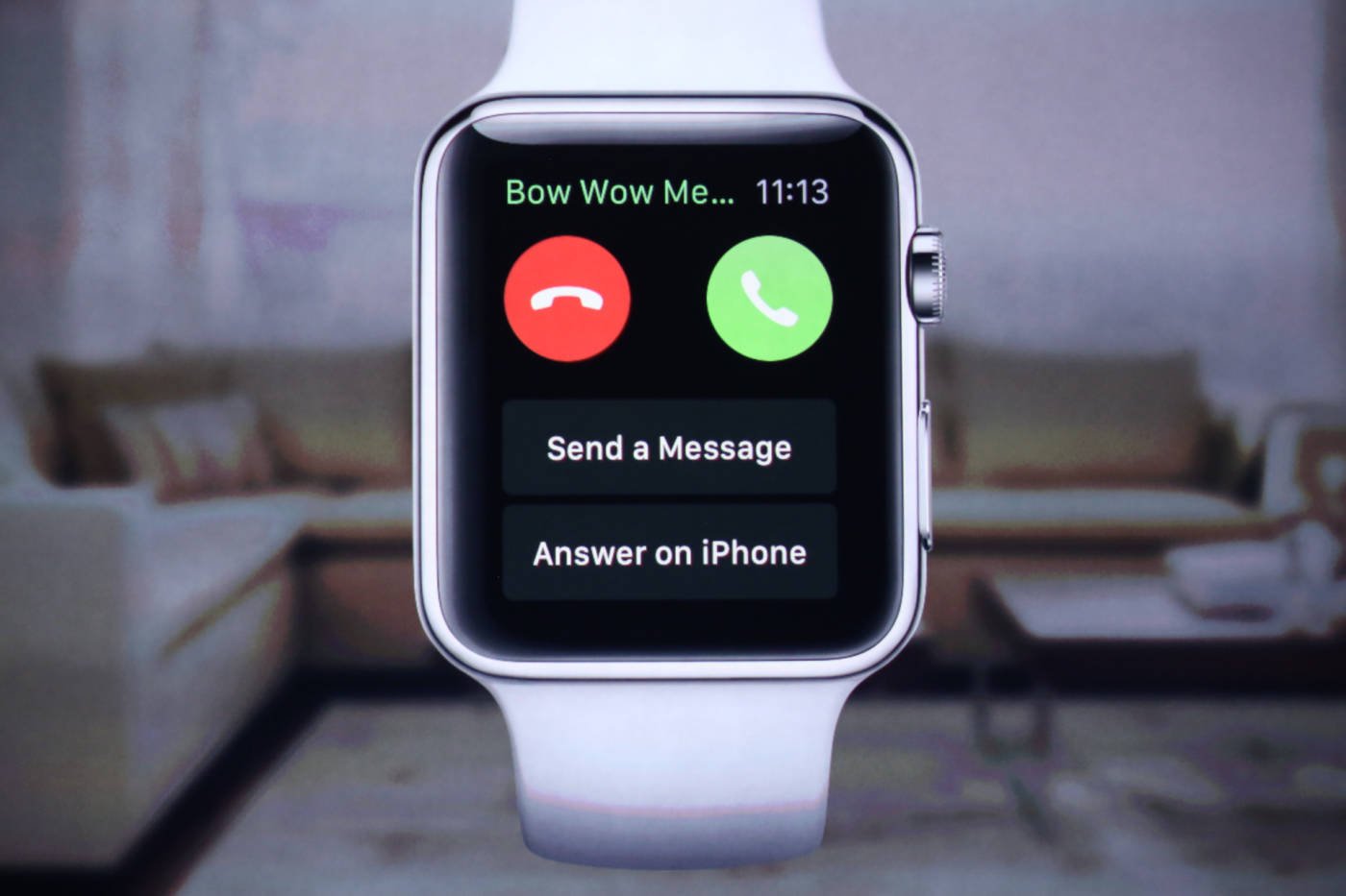 watchOS — Входящий звонок