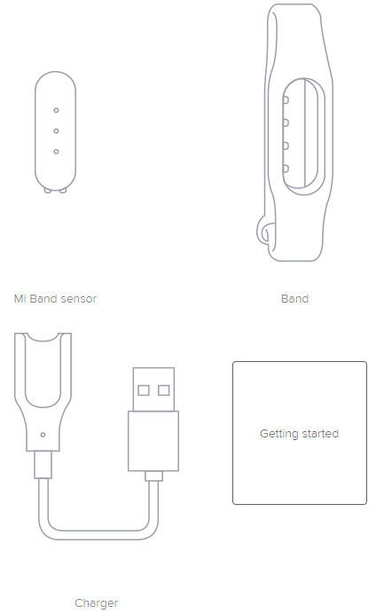 Xiaomi Mi Band 1S - Scheme