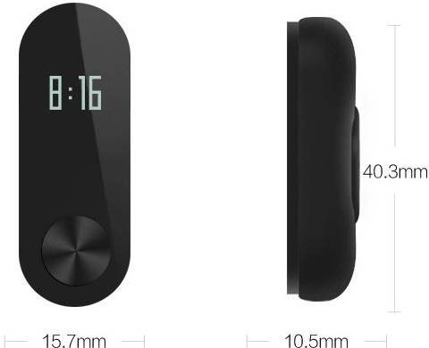 Xiaomi Mi Band 2 - size
